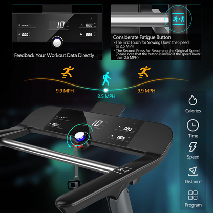 Goplus Heavy Duty Folding Treadmill for Gym