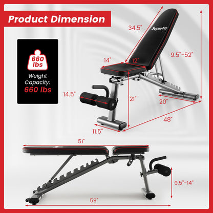 Goplus Adjustable Weight Bench