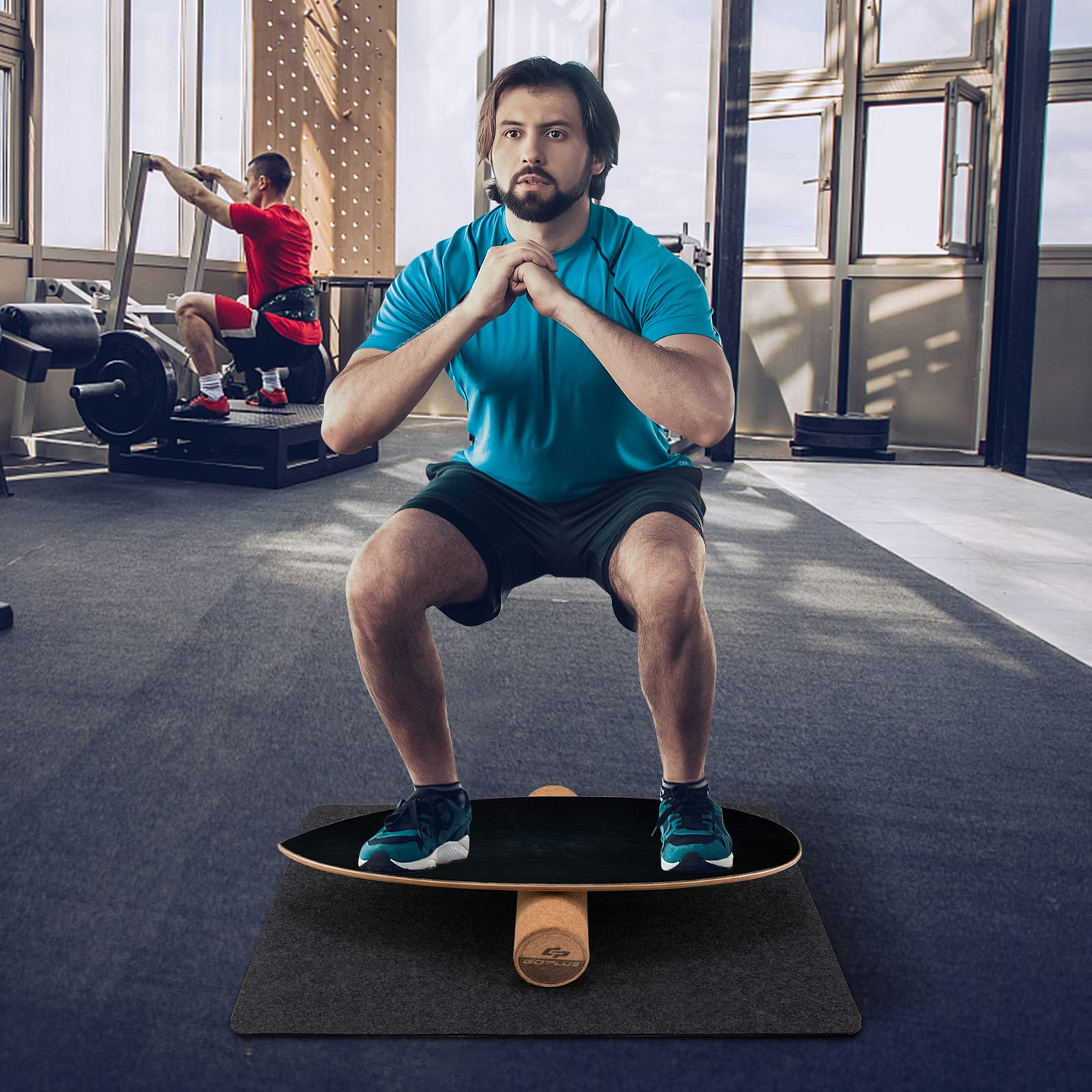 Goplus Balance Board Trainer, 500 LBS Weight Capacity Balancing Board for Core Strength, Skateboard