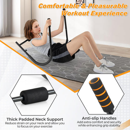 Goplus Fitness AB Trainer, Folding abdominal Machine with Padded Head/Neck Support
