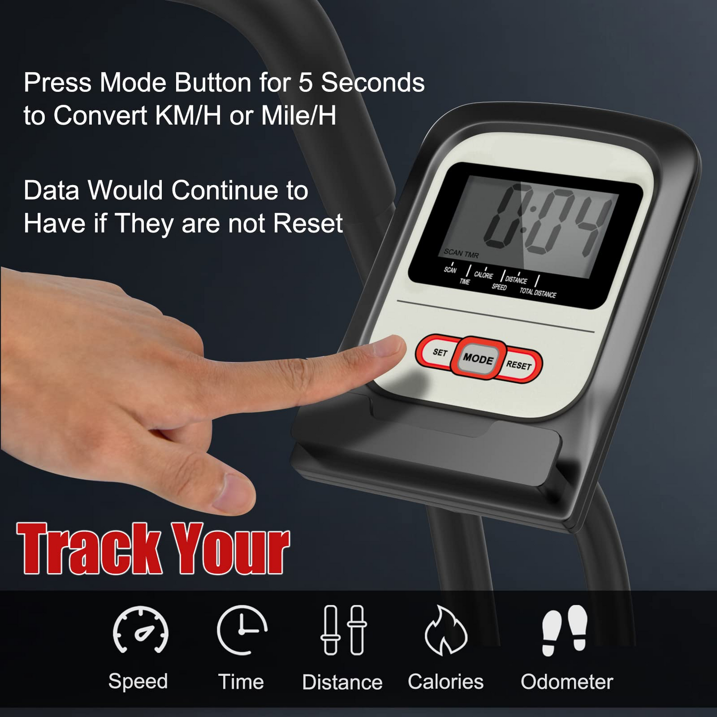 Goplus Air Bike, Fan Exercise Bike with Unlimited Resistance