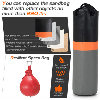 Goplus Boxing Stand for Heavy Bag and Speed Bag