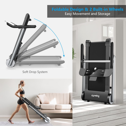 Goplus Heavy Duty Folding Treadmill for Gym