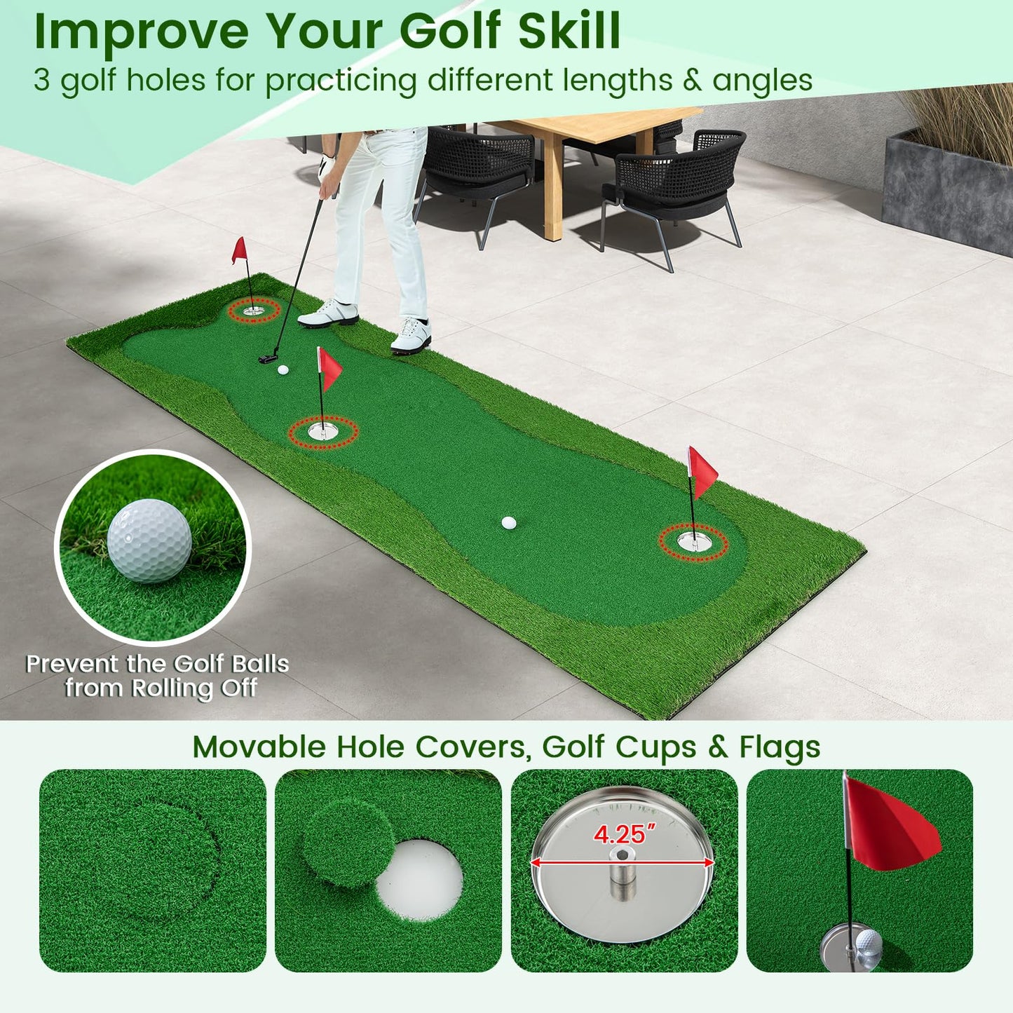 Goplus Golf Putting Green