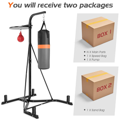 Goplus Boxing Stand for Heavy Bag and Speed Bag