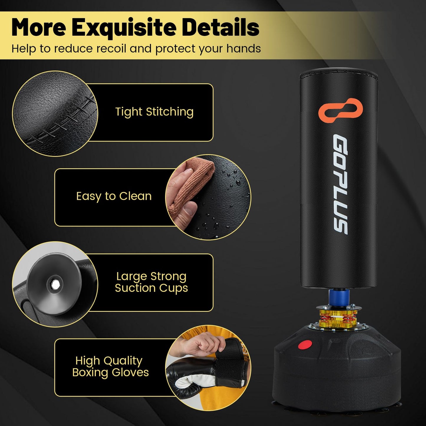 Goplus Freestanding Punching Bag