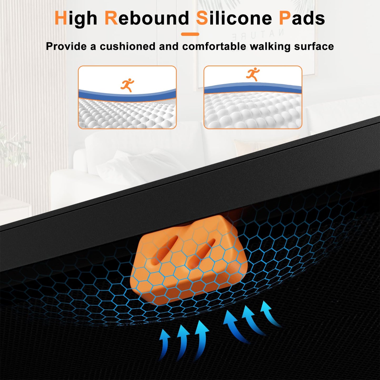 Goplus Walking Pad 340 LBS Capacity Under Desk Treadmill with Remote Control LED Display