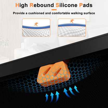 Goplus Walking Pad 340 LBS Capacity Under Desk Treadmill with Remote Control LED Display