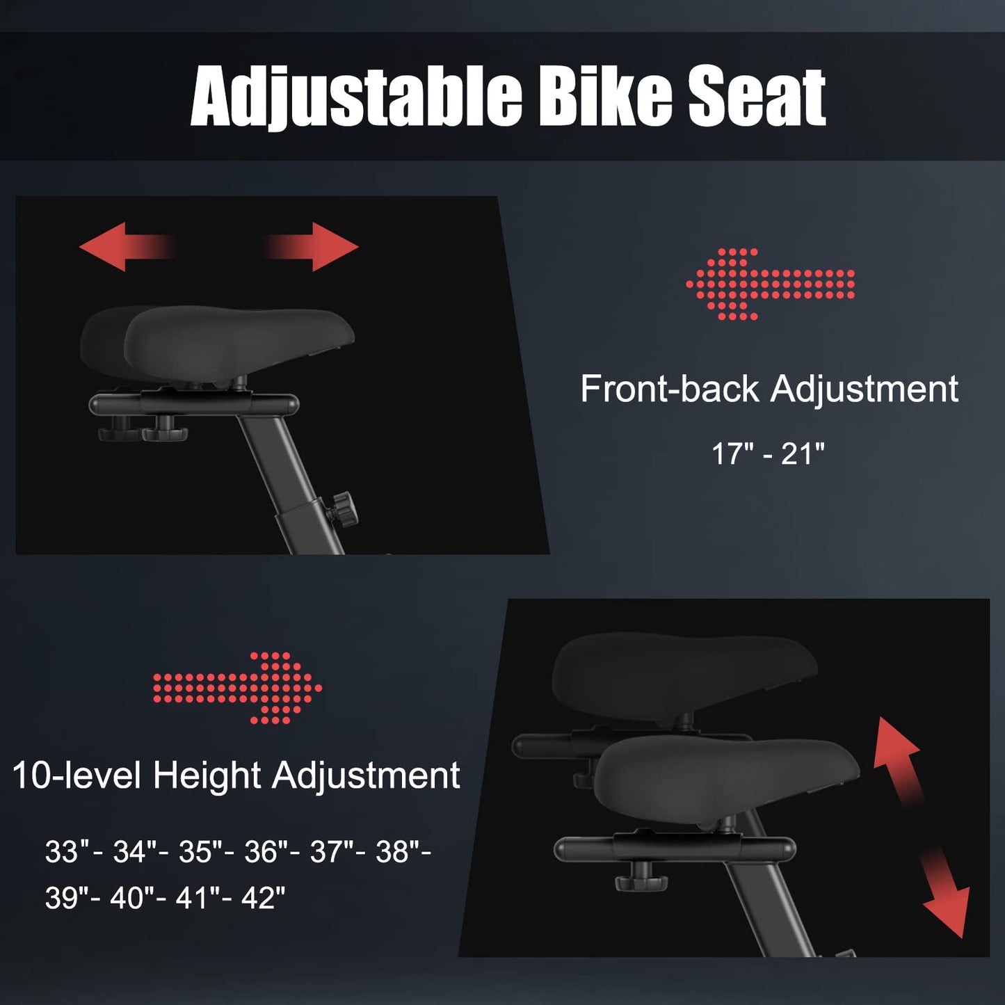 Goplus Air Bike, Fan Exercise Bike with Unlimited Resistance