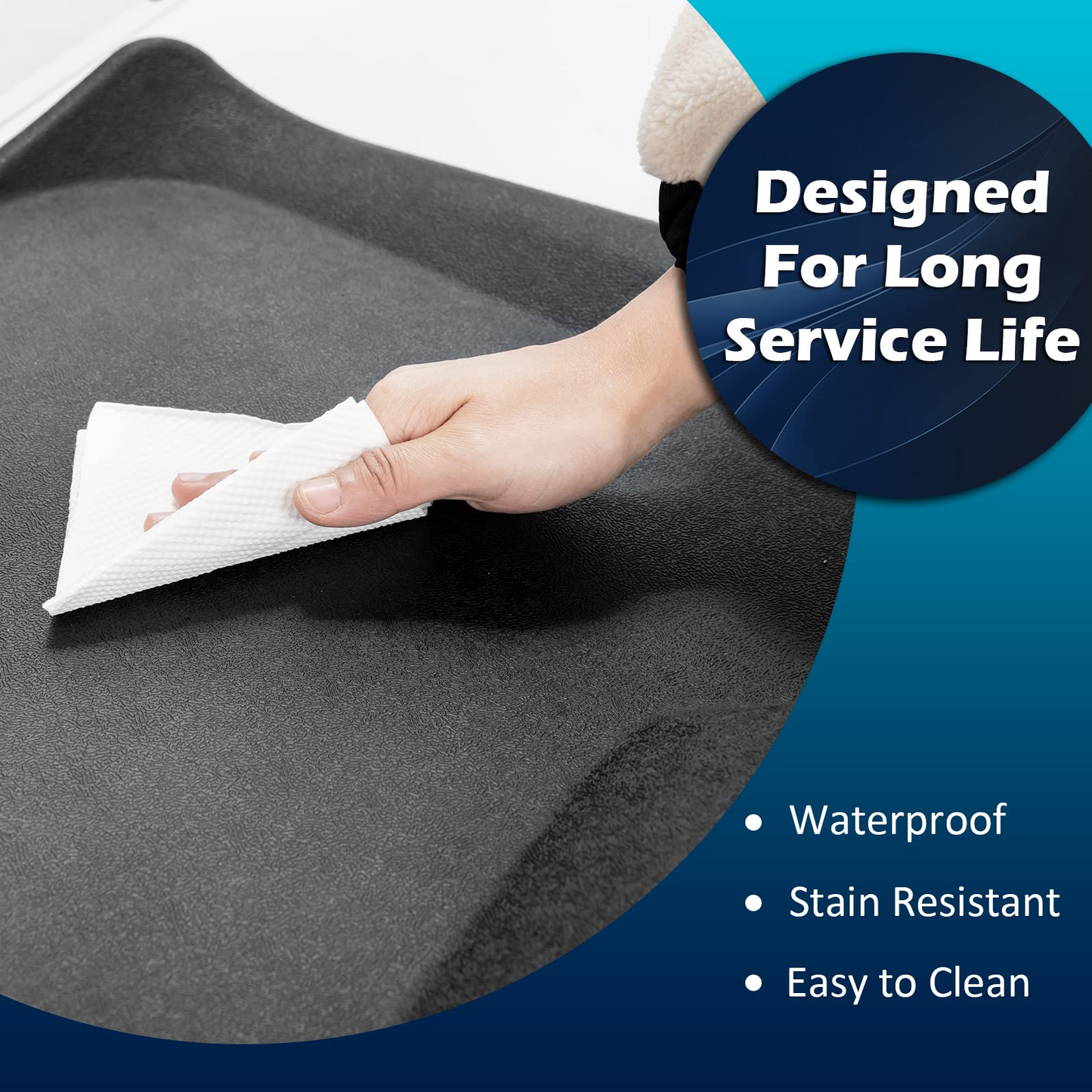 Goplus Anti-Fatigue Standing Desk Mat, Not Flat Comfort Mat with Massage Points