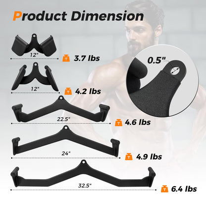 Goplus LAT Pulldown Attachment Set