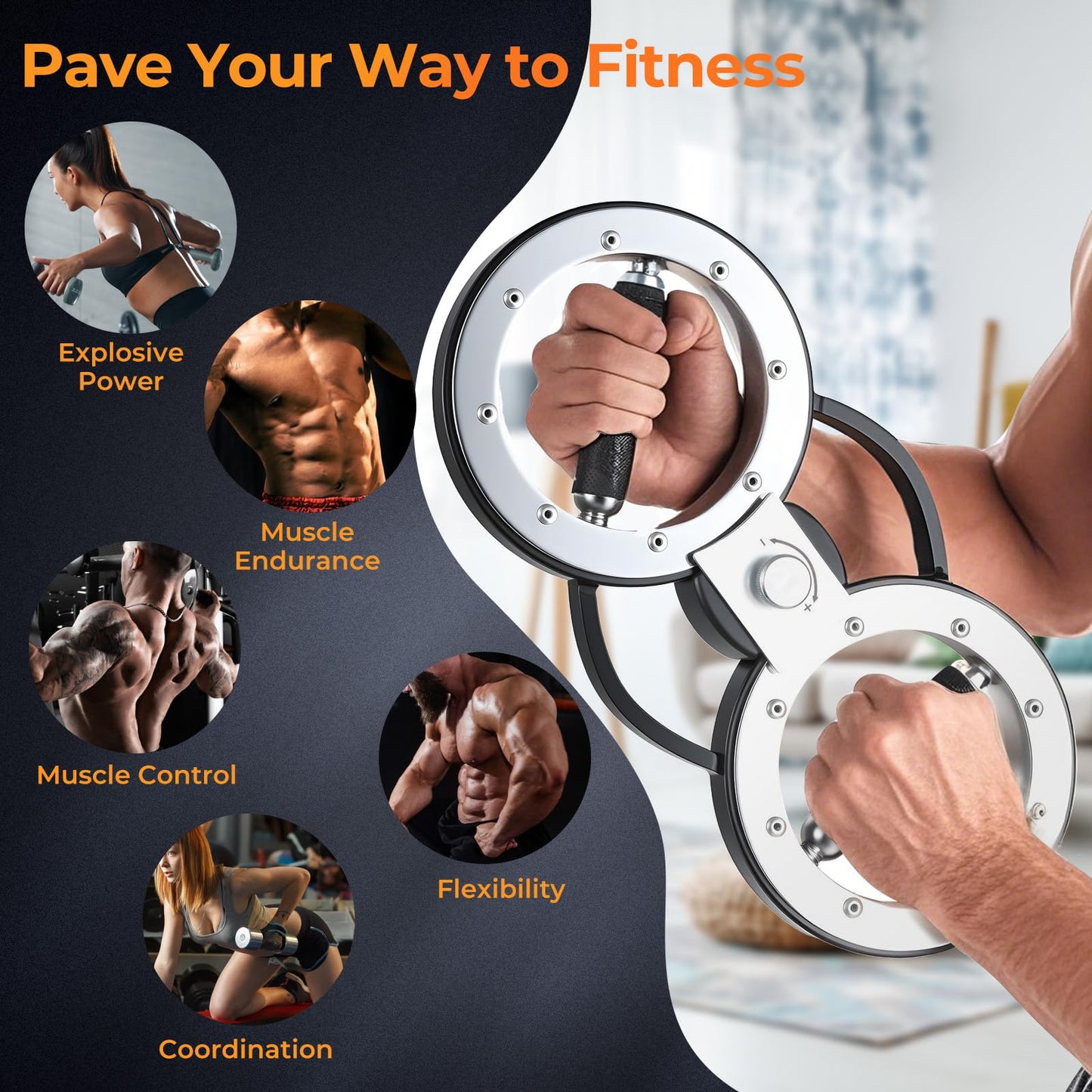 Goplus Burn Machine Arm Workout Equipment with Adjustable Resistance