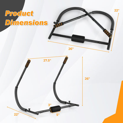 Goplus Fitness AB Trainer, Folding abdominal Machine with Padded Head/Neck Support