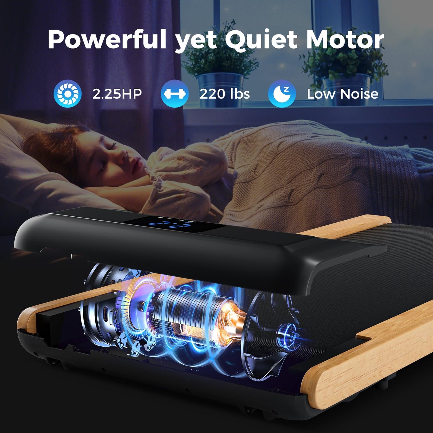 Goplus Walking Pad, Under Desk Treadmill for Home Office, Portable Walking Pad Treadmill with Remote Control