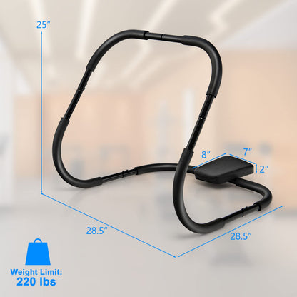 Goplus AB Fitness Crunch, Portable Abdominal Machine Workout Exerciser for Core Strength