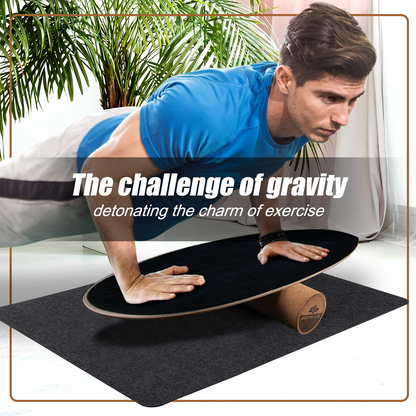 Goplus Balance Board Trainer, 500 LBS Weight Capacity Balancing Board for Core Strength, Skateboard