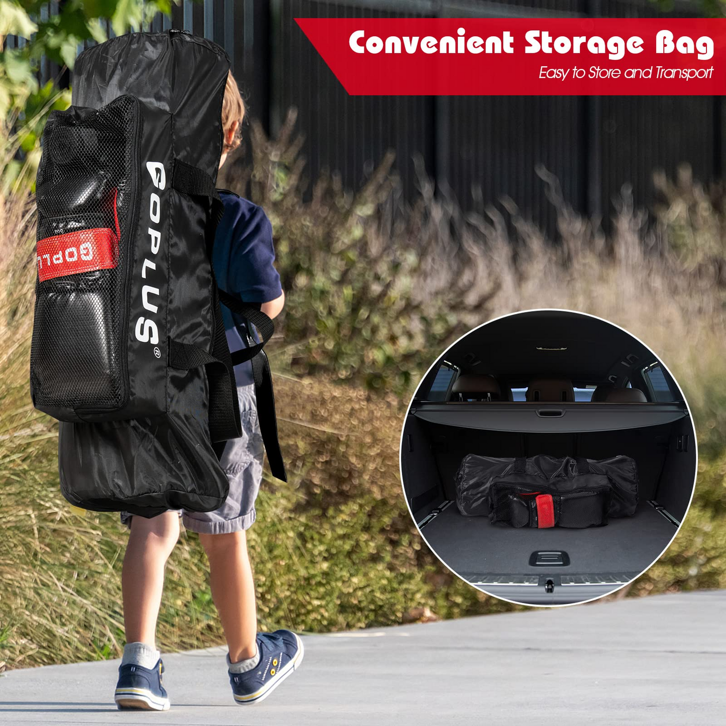 Goplus Punching Bag Set for Kids , Filled Boxing Heavy Bag with Punching Gloves & Hand Wraps