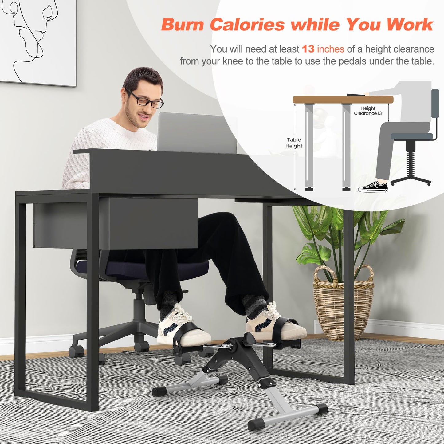 Goplus Mini Exercise Bike