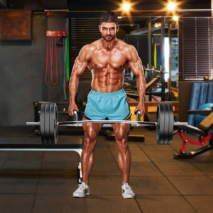 Goplus 56¡¯¡¯ Olympic Hex Trap Bar, Fit 1¡¯¡¯ Weight Plates