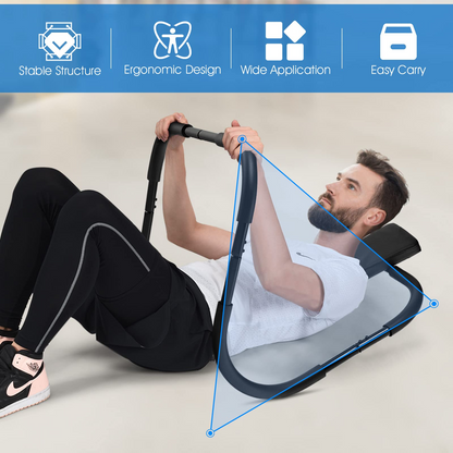 Goplus AB Fitness Crunch, Portable Abdominal Machine Workout Exerciser for Core Strength