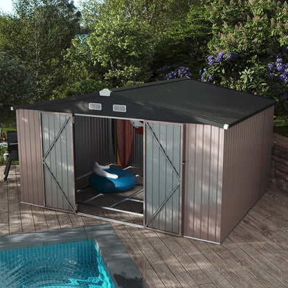 Metal Storage Shed House with Air Vent