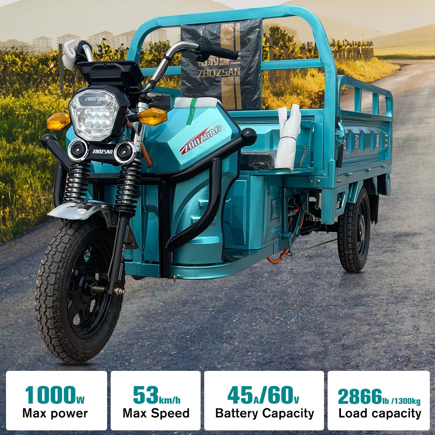 Electric freight tricycle Mini Truck Electric Cargo Tricycle For Cargo