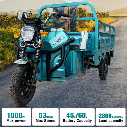 Electric freight tricycle Mini Truck Electric Cargo Tricycle For Cargo