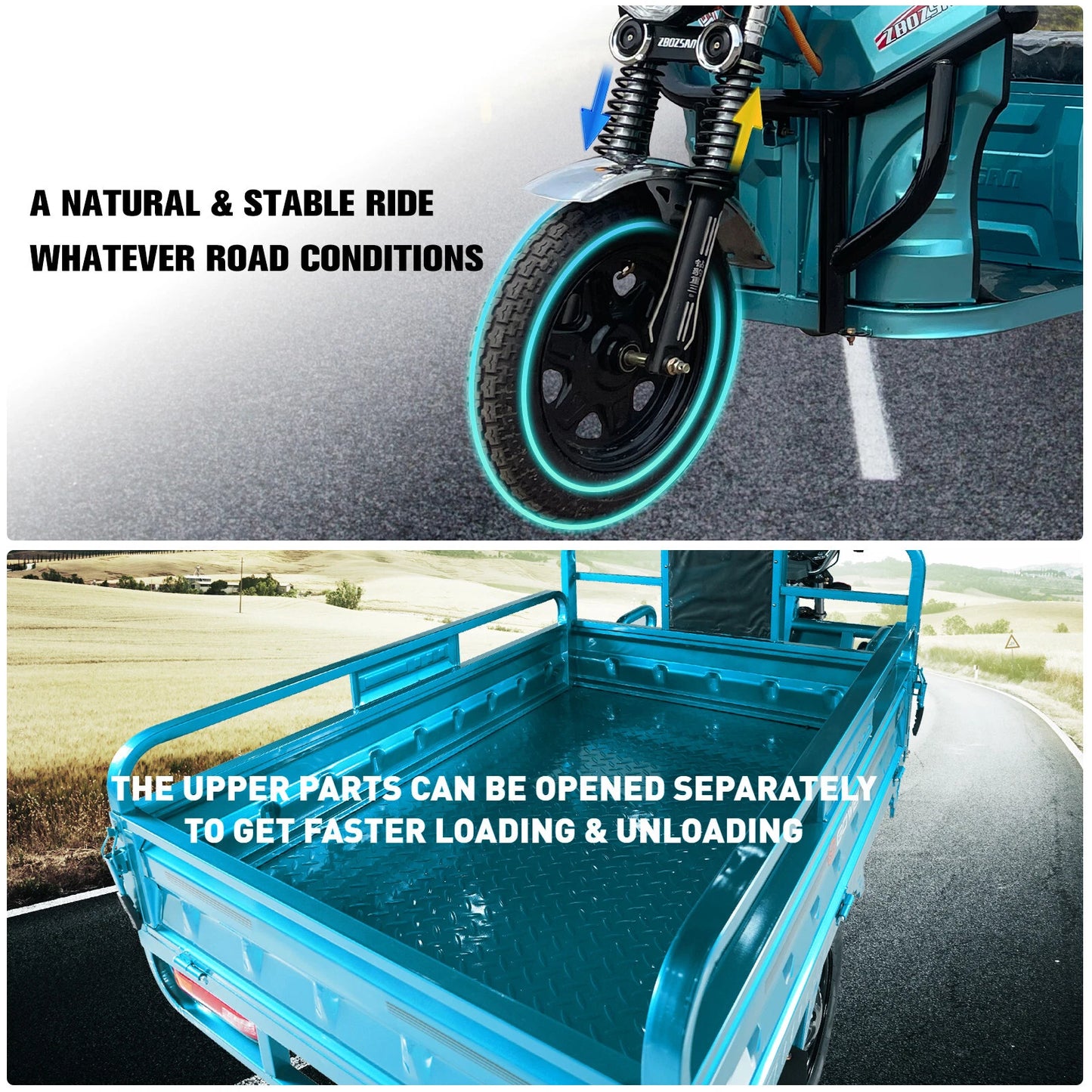 Electric freight tricycle Mini Truck Electric Cargo Tricycle For Cargo