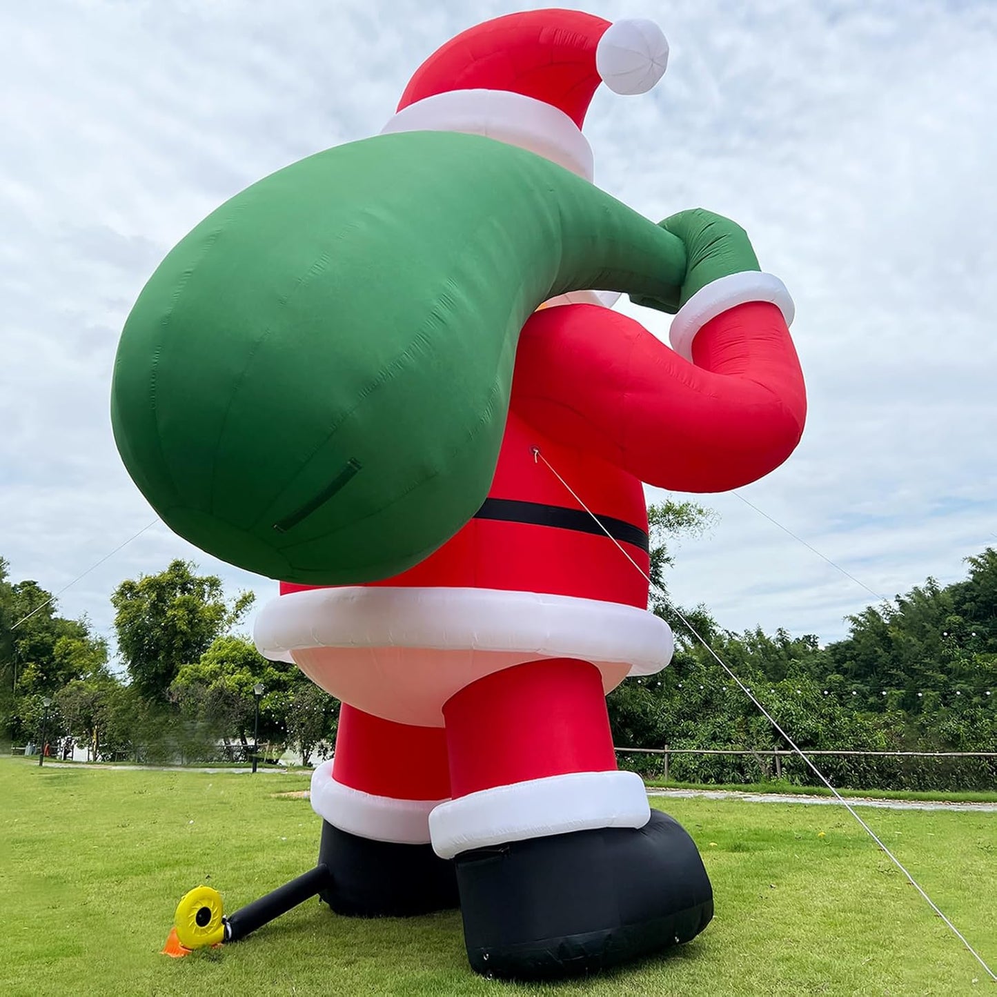 Giant 20-40Ft Inflatable Santa Claus with Blower, Outdoor Christmas Yard Decoration